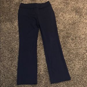 Pull on casual work pants- navy blue